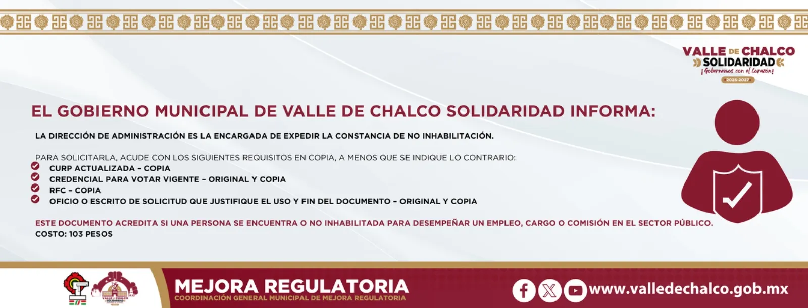 CONSTANCIA DE NO INHABILITACIóN