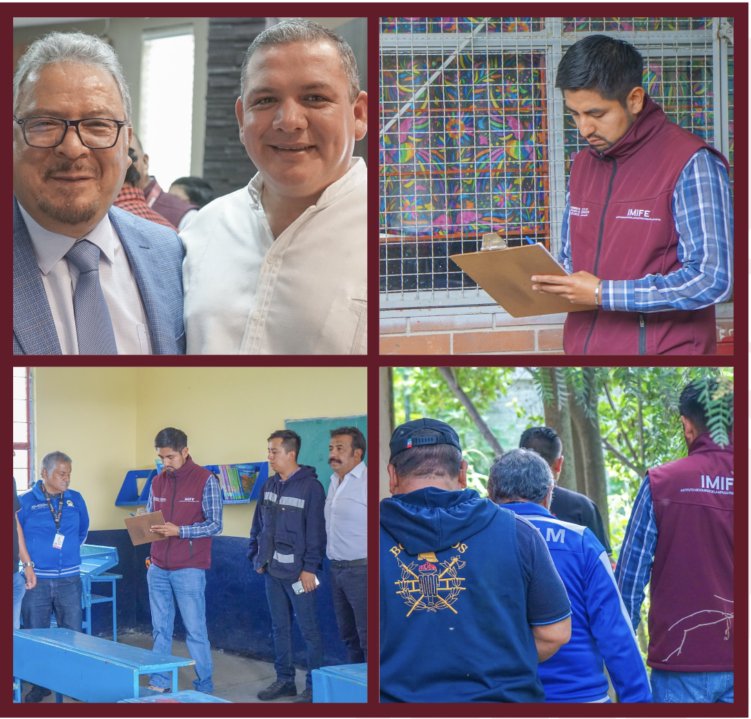 RECORRIDO POR INSTALACIONES DE LA PRIMARIA ‘RUBÉN JARAMILLO’ CON AUTORIDADES DEL INSTITUTO MEXIQUENS