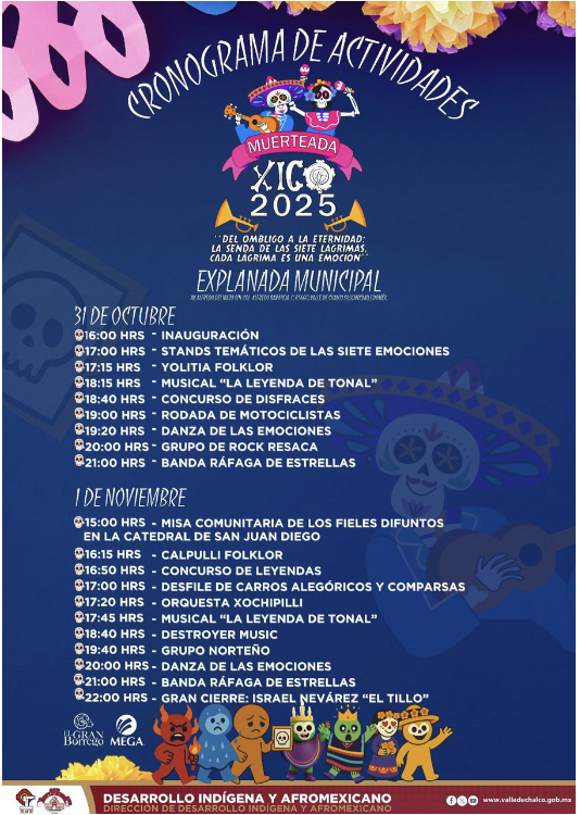 VIVE LA FIESTA DEL DÍA DE MUERTOS EN VALLE DE CHALCO