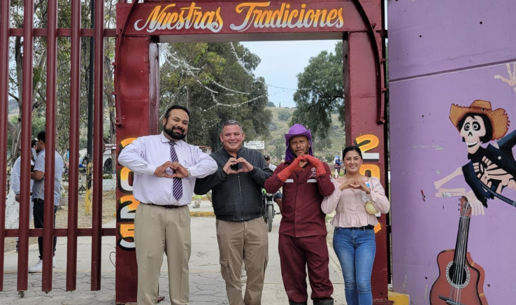 PRESIDENTE MUNICIPAL ALAN VELASCO SUPERVISA TRABAJOS EN EL PANTEÓN