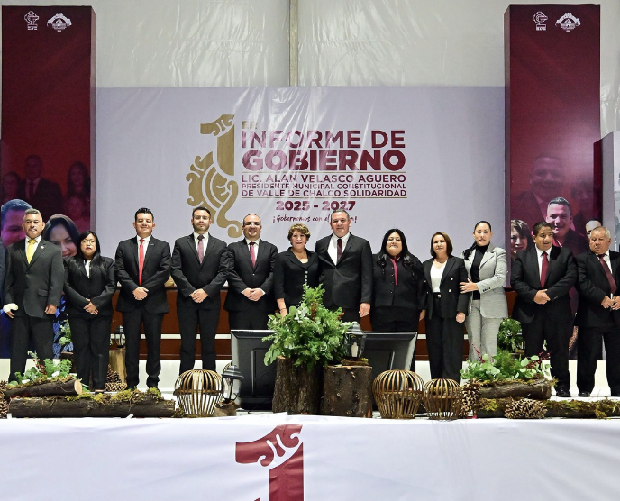 PRESIDENTE MUNICIPAL ALAN VELASCO RINDIÓ SU PRIMER INFORME DE GOBIERNO