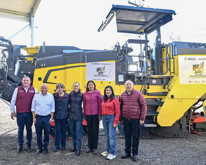 VALLE DE CHALCO YA TIENE SU TREN DE PAVIMENTACIÓN