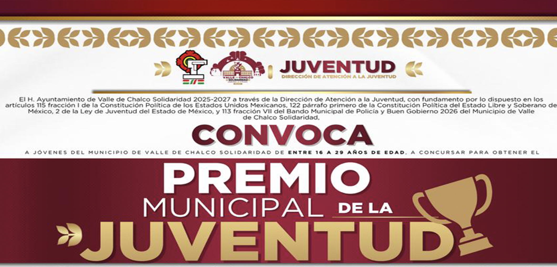 PREMIO MUNICIPAL DE LA JUVENTUD